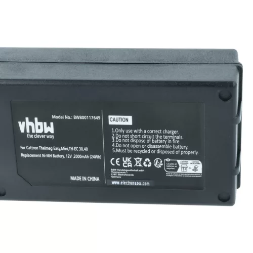 VHBW Remote Control Battery BT081-00053 - 2000 mAh 12 V NiMH