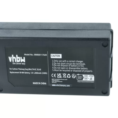 VHBW Remote Control Battery BT081-00053 - 2000 mAh 12 V NiMH