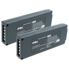 VHBW Fernbedienungsakku BT081-00053, B5018-00061 - 2000 mAh 10,8 V NiMH