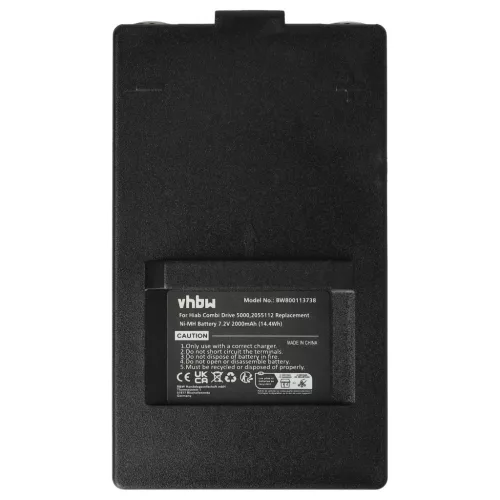 VHBW Remote Control Battery 2.250.2011, 2.250.1000, 2.250.2010 - 2000 mAh 7.2 V NiMH