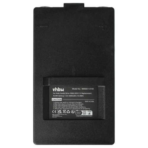 VHBW Távirányító Akkumulátor 2.250.2011, 2.250.1000, 2.250.2010 - 2000 mAh 7,2 V NiMH