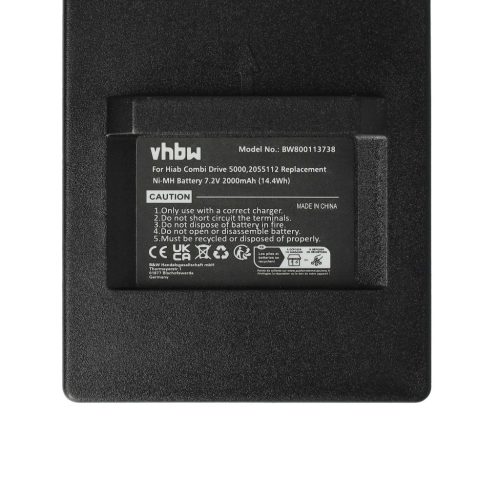 VHBW Távirányító Akkumulátor 2.250.2011, 2.250.1000, 2.250.2010 - 2000 mAh 7,2 V NiMH