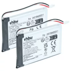   VHBW Remote Control Battery Elca 0401BA000311 - 1250 mAh 3.7 V Li-polymer