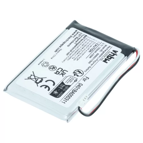 VHBW Remote Control Battery Elca 0401BA000311 - 1250 mAh 3.7 V Li-polymer