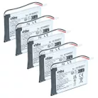 VHBW Remote Control Battery Elca 0401BA000311 - 1250 mAh 3.7 V Li-polymer