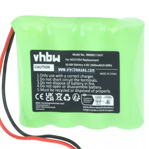 VHBW Távirányító Akkumulátor M241054 - 2000 mAh 4,8 V NiMH