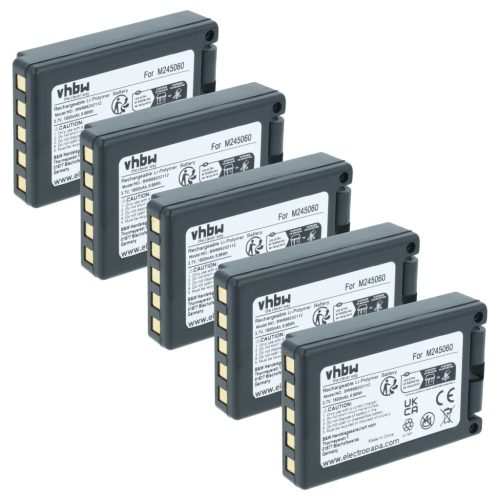 VHBW Remote Control Battery 22.381.2, D00004-02 - 1800 mAh 3.7 V Li-polymer