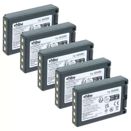 VHBW Remote Control Battery 22.381.2, D00004-02 - 2400 mAh 3.7 V Li-Ion