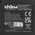 VHBW Radio Battery BP-166, CM-166, CM-166S, CM-22A - 1000 mAh 12 V NiMH