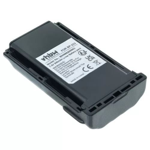 VHBW Radio Akku BJ-2000, BP-231N, BP-232, BP-231, BP-230, BP-230N - 940 mAh 7,4 V Li-Ion