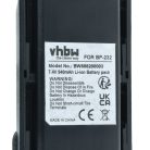 VHBW Radio Akku BJ-2000, BP-231N, BP-232, BP-231, BP-230, BP-230N - 940 mAh 7,4 V Li-Ion