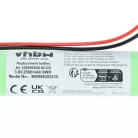 VHBW Emergency Lighting Battery BAES 329055240 - 2500 mAh 3.6 V NiCd