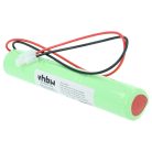 VHBW Vészvilágítás Akkumulátor BAES 329055240 - 2500 mAh 3,6 V NiCd