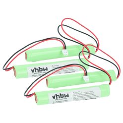   VHBW Vészvilágítás Akkumulátor BAES TD512433 - 800 mAh 4,8 V NiCd