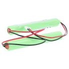 VHBW Vészvilágítás Akkumulátor BAES TD512433 - 800 mAh 4,8 V NiCd