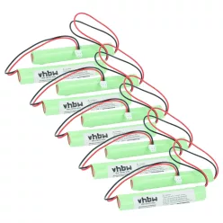   VHBW Emergency Lighting Battery BAES TD512433 - 800 mAh 4.8 V NiCd