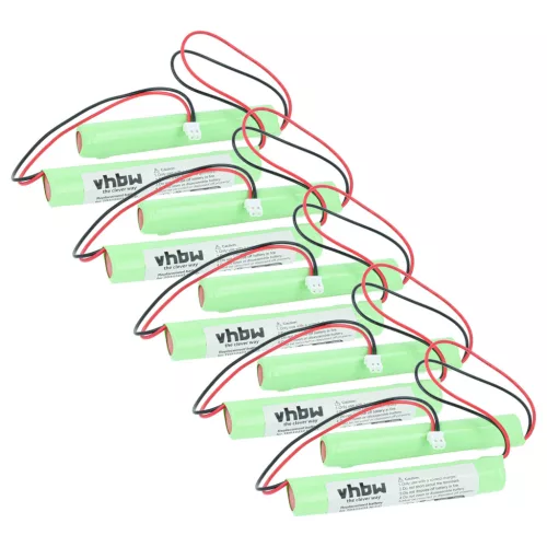 VHBW Emergency Lighting Battery BAES TD512433 - 800 mAh 4.8 V NiCd