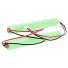 VHBW Emergency Lighting Battery BAES TD512433 - 800 mAh 4.8 V NiCd