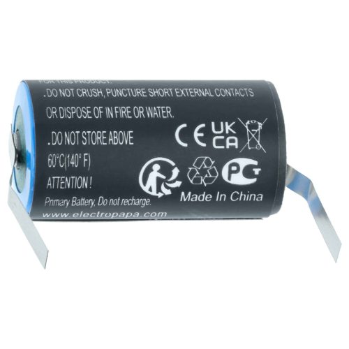 VHBW Akkumulátor Maxell ER17/33 helyett - 1600 mAh 3,6 V Li-MnO2