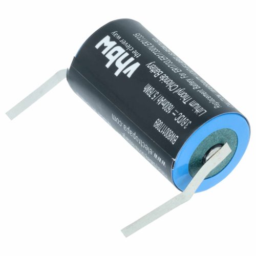 VHBW Akkumulátor Maxell ER17/33 helyett - 1600 mAh 3,6 V Li-MnO2