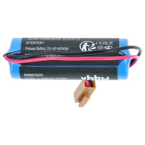 VHBW CNC Controller Battery Replacement for Maxell ER17/33 - 2700 mAh 3.6 V Li-MnO2