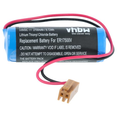 VHBW CNC Controller Battery Replacement for Maxell ER17/33 - 2700 mAh 3.6 V Li-MnO2