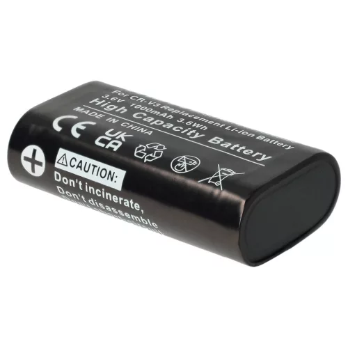 VHBW Battery RV3, RCR-V3, LB01, LB-01, CR-V3P, CR-V3 - 1000 mAh 3.6 V Li-Ion