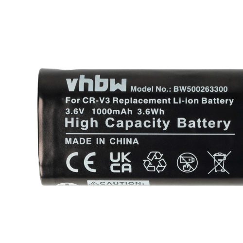 VHBW Akku RV3, RCR-V3, LB01, LB-01, CR-V3P, CR-V3 - 1000 mAh 3,6 V Li-Ion