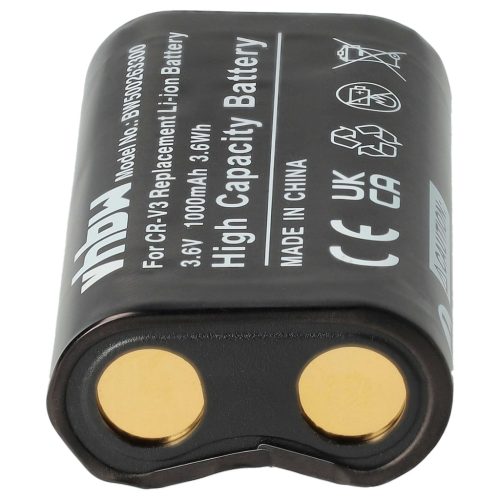 VHBW Akku RV3, RCR-V3, LB01, LB-01, CR-V3P, CR-V3 - 1000 mAh 3,6 V Li-Ion