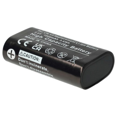 VHBW Akku RV3, RCR-V3, LB01, LB-01, CR-V3P, CR-V3 - 1000 mAh 3,6 V Li-Ion