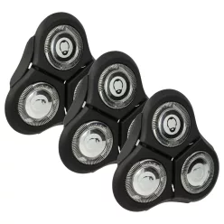   VHBW Replacement Shaving Head for Philips RQ11 - Black/Silver