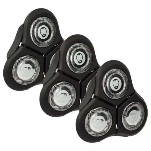 VHBW Replacement Shaving Head for Philips RQ11 - Black/Silver