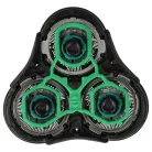 VHBW Replacement Shaving Head for Philips RQ11 - Black/Silver