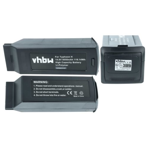 VHBW Drone Battery YUNH105, YUNTYH105 - 8050 mAh 14.8 V Li-polymer