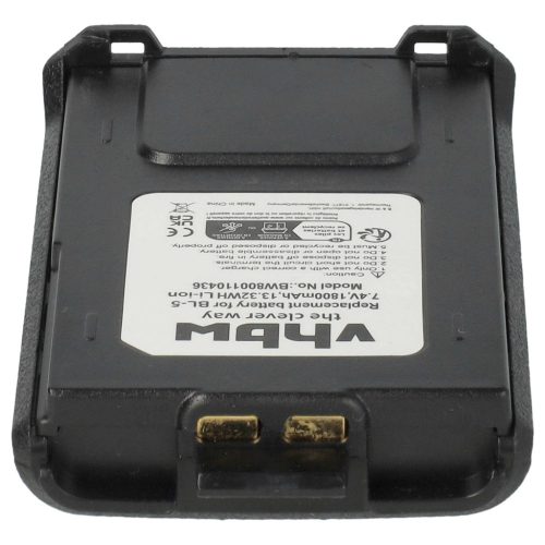 VHBW Rádió Akkumulátor Baofeng BL-5 - 1800 mAh 7,4 V Li-Ion