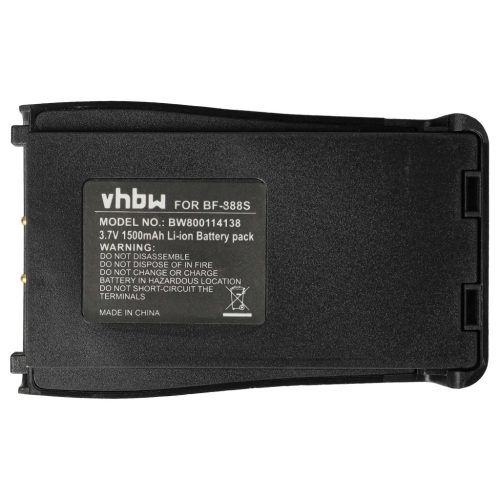 VHBW Radio Akku Baofeng BL-1 - 1500 mAh 3,7 V Li-Ion