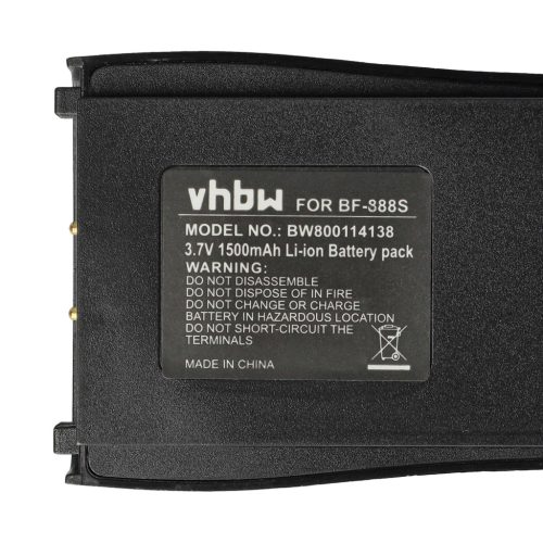 VHBW Radio Akku Baofeng BL-1 - 1500 mAh 3,7 V Li-Ion