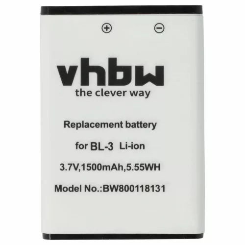 VHBW Radio Akku Baofeng BL-3 - 1500 mAh 3,7 V Li-Ion