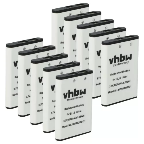 VHBW Radio Akku Baofeng BL-3 - 1500 mAh 3,7 V Li-Ion