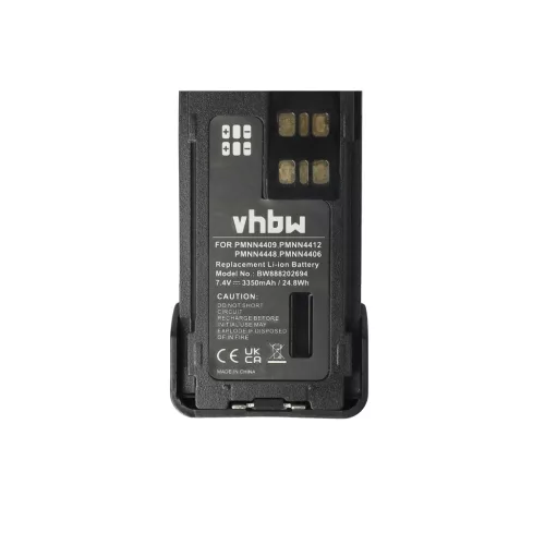 VHBW Radio Akku PMNN4409, PMNN4406BR, PMNN4406 - 3350 mAh 7,4 V Li-Ion