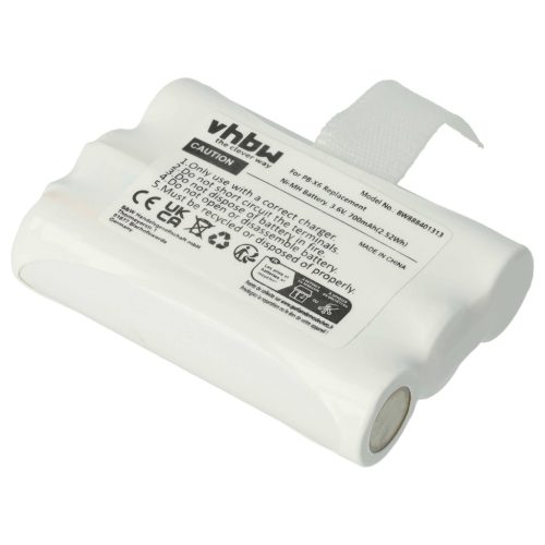 VHBW Rádió Akkumulátor PB-X6 - 700 mAh 3,6 V NiMH