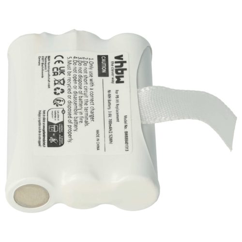 VHBW Rádió Akkumulátor PB-X6 - 700 mAh 3,6 V NiMH