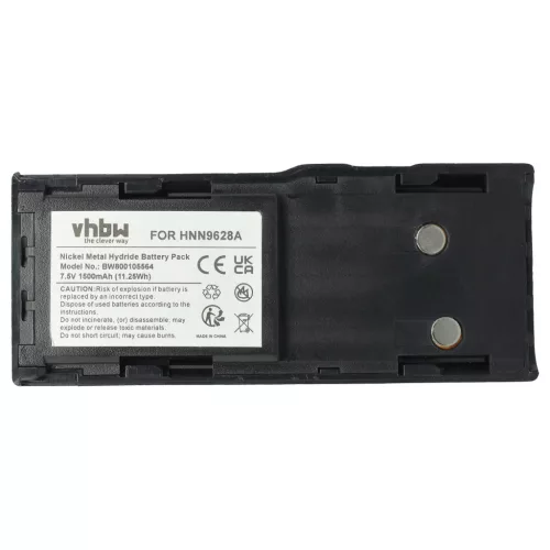 VHBW Radio Akku HNN8133C, HNN9628A, HNN8308A, HNN9628 - 1500 mAh 7,5 V NiMH