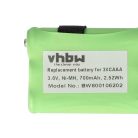 VHBW Radio Battery 53617, 3XCAAA, KEBT-086-B - 700 mAh 3.6 V NiMH