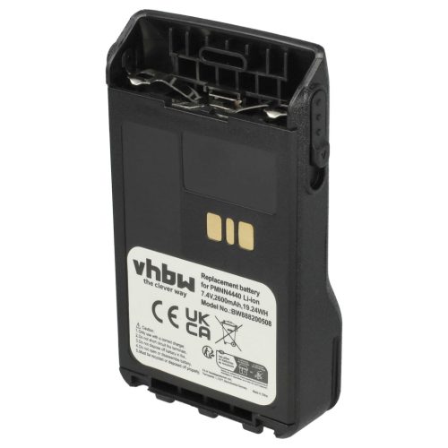 VHBW Radio Battery PMNN4511A, PMNN4440, PMNN4502A, PMNN4440AR - 2600 mAh 7.4 V Li-Ion
