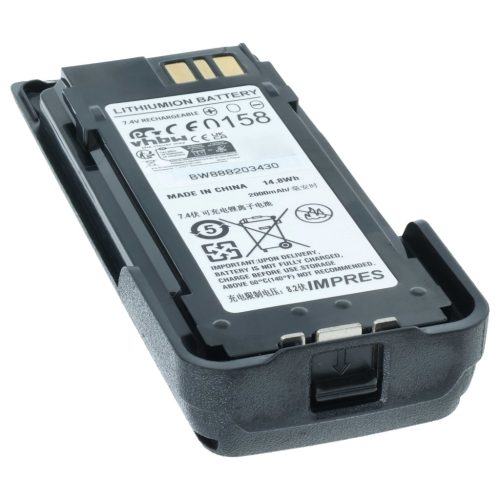 VHBW Rádió Akkumulátor NNTN8359A, NNTN8359, NNTN8359C - 2000 mAh 7,4 V Li-Ion
