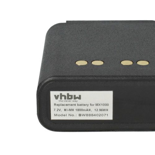 VHBW Radio Akku NTN4538, NTN4594, NTN4592, NTN4593, NTN4593DR - 1800 mAh 7,2 V NiMH