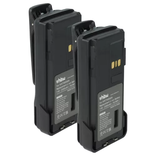 VHBW Radio Akku NNTN8560A - 2500 mAh 7,4 V Li-Ion