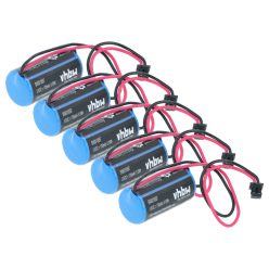   VHBW Ipari vezérlő Akkumulátor Mitsubishi 624-1831, BKO-C10811H03, 130376 - 1700 mAh 3 V Li-MnO2