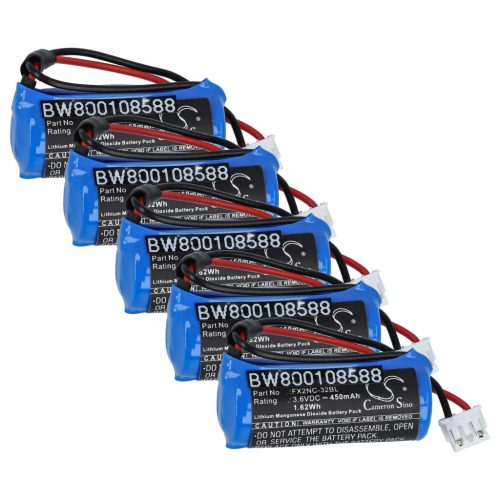 VHBW Ipari vezérlő akkumulátor Mitsubishi FX2NC-32BL helyett - 450 mAh 3,6 V Li-MnO2